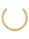 Jil Sander Hammered-finish Cuff Necklace In Gold
