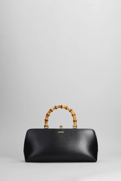 Jil Sander Hand Bag In Black Leather