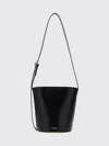 Jil Sander Bucket Shape Shoulder Bag With Adjustable Strap In Black