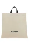 Jil Sander Man Handbag Ivory Size - Textile Fibers, Soft Leather In Beige O Tan