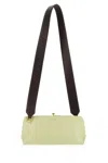 Jil Sander Goji Logo Lettering Shoulder Bag In Green