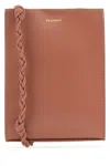 Jil Sander Rectangular Shoulder Bag With Braided Leather Strap In Pink