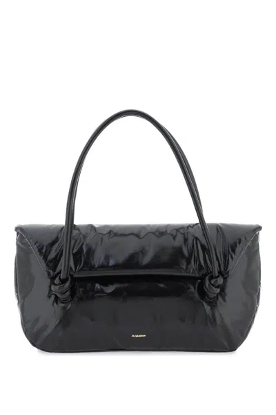 Jil Sander Woman Black Leather Handbag