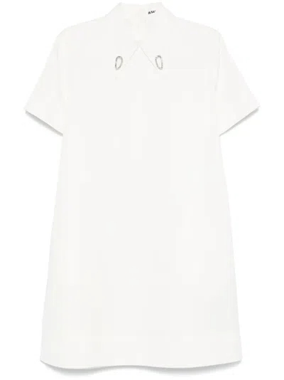 Jil Sander Hardware-detail Dress In White