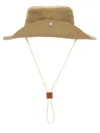 Jil Sander Classic Wide-brim Hat With Adjustable Elastic Band In Beige
