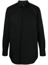 Jil Sander Tailored Long Sleeves Point Collar Shirt In Black