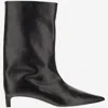 Jil Sander Black Leather Ankle Boots