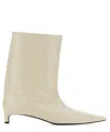 Jil Sander Leather Heeled Boot For Women