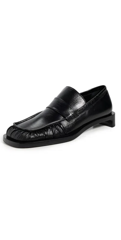 Jil Sander Heeled Loafers Black