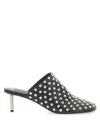 Jil Sander Black Leather Mules In Black