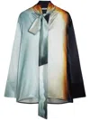 Jil Sander Hemd Mit Abstraktem Muster In Blau