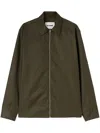 Jil Sander Hemdjacke Mit Reissverschluss In Grün