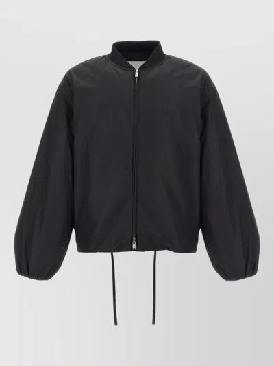 Jil Sander Heritage Logo Blouson Jacket Drawstring Hem In Multi