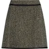 Jil Sander A-line Patterned Skirt Trim In Brown
