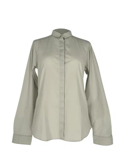 Pre-owned Jil Sander Hidden-buttoned Shirt In Neutrals