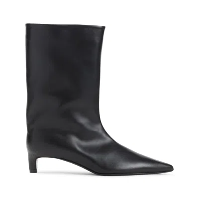 Jil Sander High Boot In Black