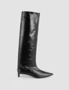 Jil Sander Tall Boots With Pointed Toe And Stiletto Heel In Black