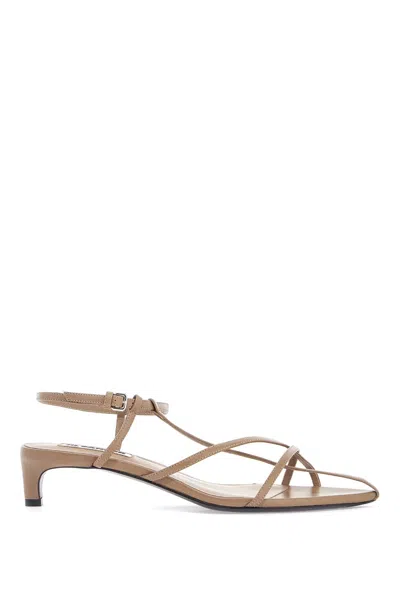 Jil Sander Natural Sneaker Sandal For Women In Beige
