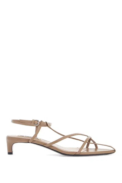 Jil Sander High-heeled Sandals In Beige