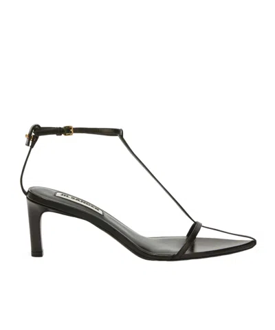 JIL SANDER JIL SANDER OPEN POINTED-TOE HIGH STILETTO HEEL SANDALS