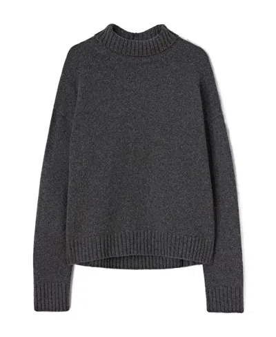 Jil Sander High Neck Jumper In Black