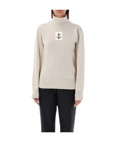 JIL SANDER JIL SANDER HIGH-NECK KNITTED JUMPER