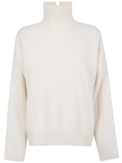 JIL SANDER JIL SANDER HIGH NECK LONG SLEEVES "PADDED DETAILS" JUMPER