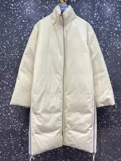 Jil Sander High-neck Padded Coat In White