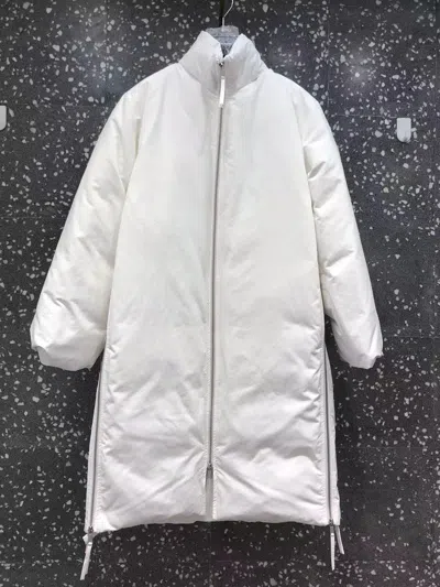 Jil Sander High-neck Padded Coat In White