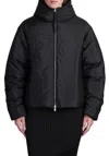 Jil Sander High Neck Puffer Down Jacket In Black