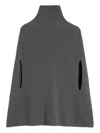 Jil Sander High-neck Ribbed Cape