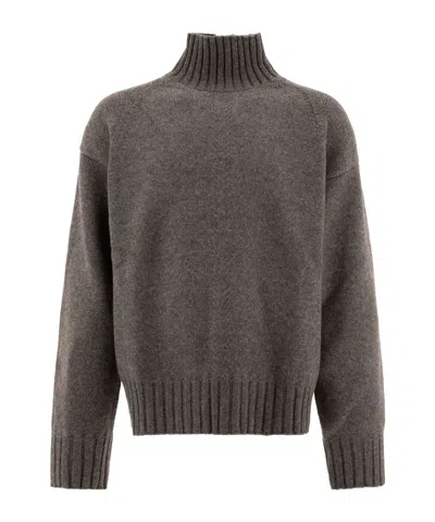 Jil Sander High-neck Ribbed-knit Jumper In Black