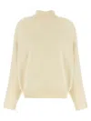 Jil Sander High Neck Sweater Sweaters And Cardigans White In Neutral