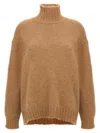 Jil Sander High Neck Sweater Sweaters And Cardigans In Beige