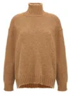 Jil Sander High Neck Sweater Sweaters And Cardigans In Beige