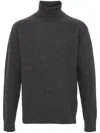 Jil Sander High-neck Sweater In Grey