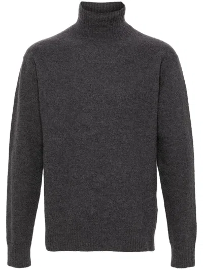 Jil Sander High-neck Sweater In Grey