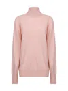 Jil Sander Pink Wool Jumper In Multicolor