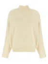 Jil Sander High Neck Sweater Sweaters And Cardigans White In Neutral