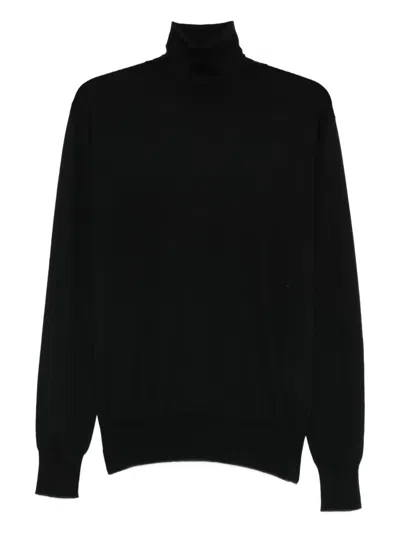 Jil Sander High-neck T-shirt In Black