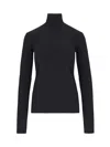 Jil Sander Classic Turtleneck In Black  