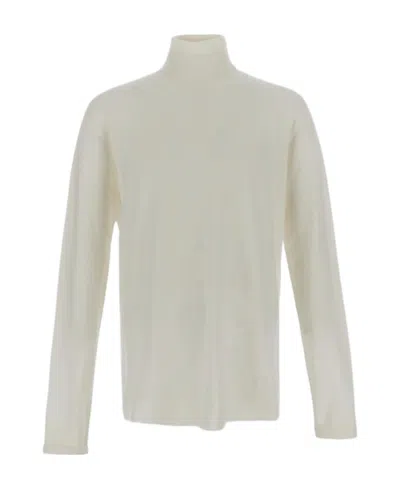 Jil Sander High-neck Wool Jumper In Nude