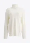 Jil Sander Lighweight Turtleneck Sweater Knitwear White