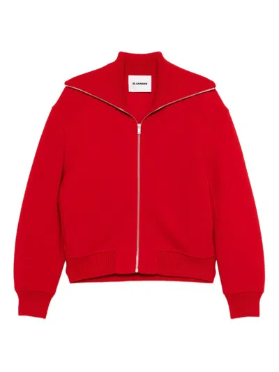 JIL SANDER JIL SANDER HIGH NECK ZIP UP JACKET