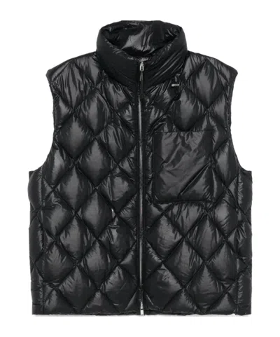 Jil Sander High-necked Down Vest In Black