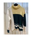 Jil Sander High-necked Knitted Pullover In Multicolor