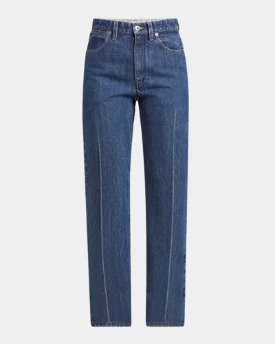 JIL SANDER HIGH-RISE CREASE-LINE SLIM-LEG JEANS