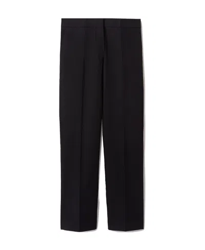 Jil Sander High-rise Cropped Trousers In Black