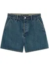 JIL SANDER HIGH-RISE DENIM SHORTS