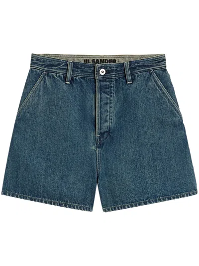 JIL SANDER HIGH-RISE DENIM SHORTS